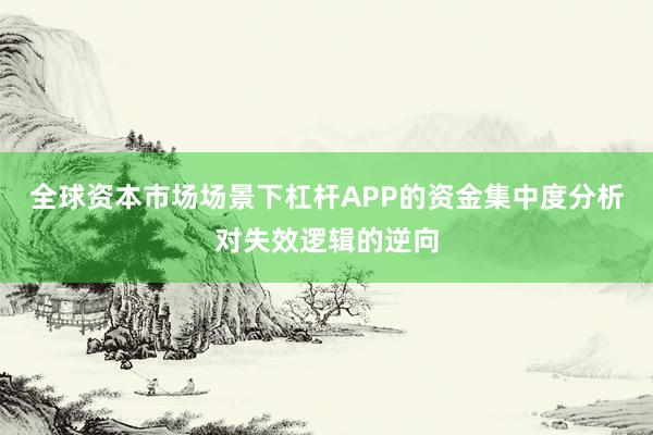 全球资本市场场景下杠杆APP的资金集中度分析对失效逻辑的逆向